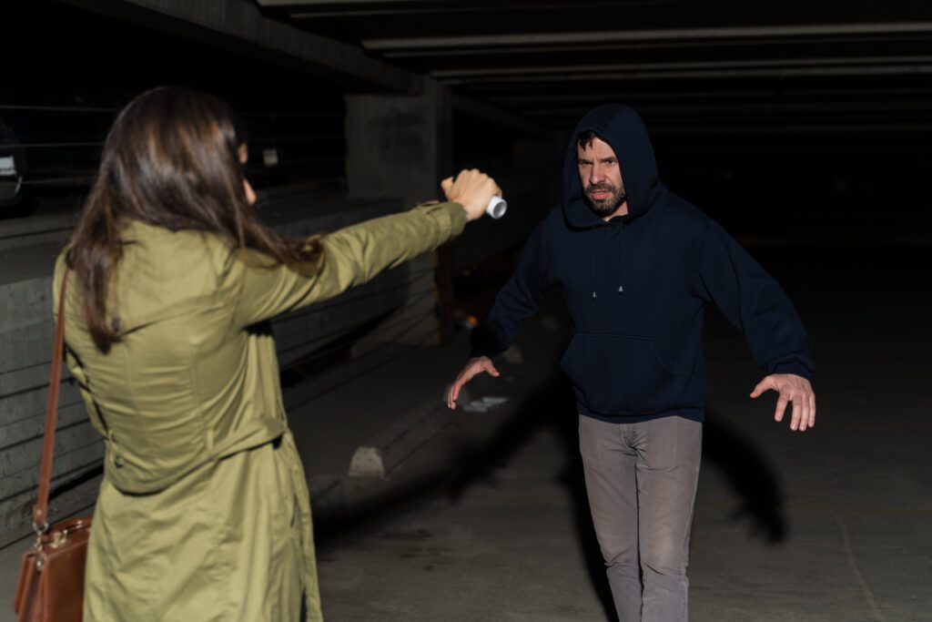 self-defense with pepper spray