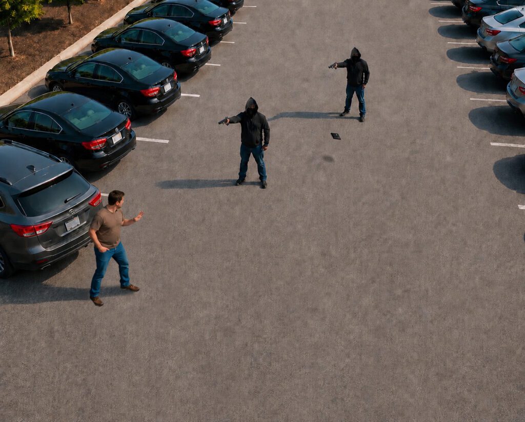 Outsmarting an Armed Robber by blading to hid your draw
