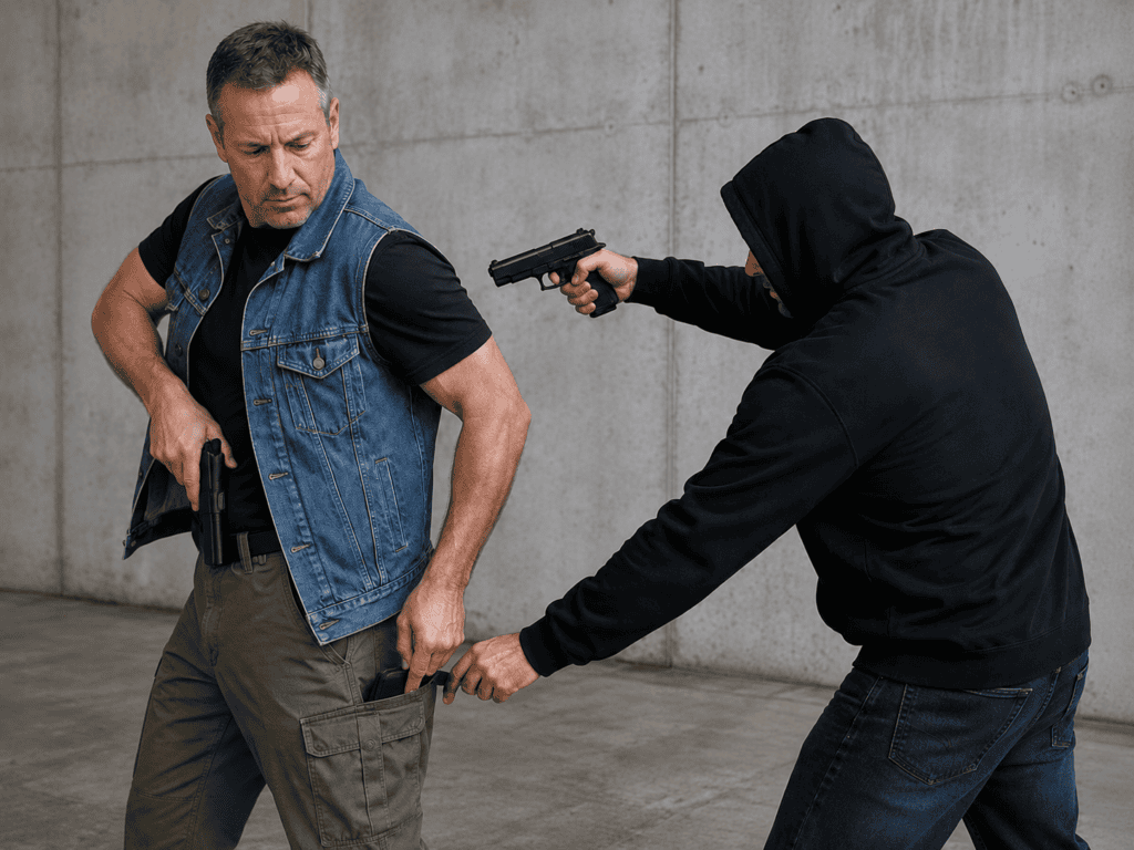 armed robbery self defense tactics